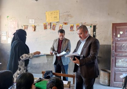 أحمد زكي يتابع مدارس إدارة الخانكة 