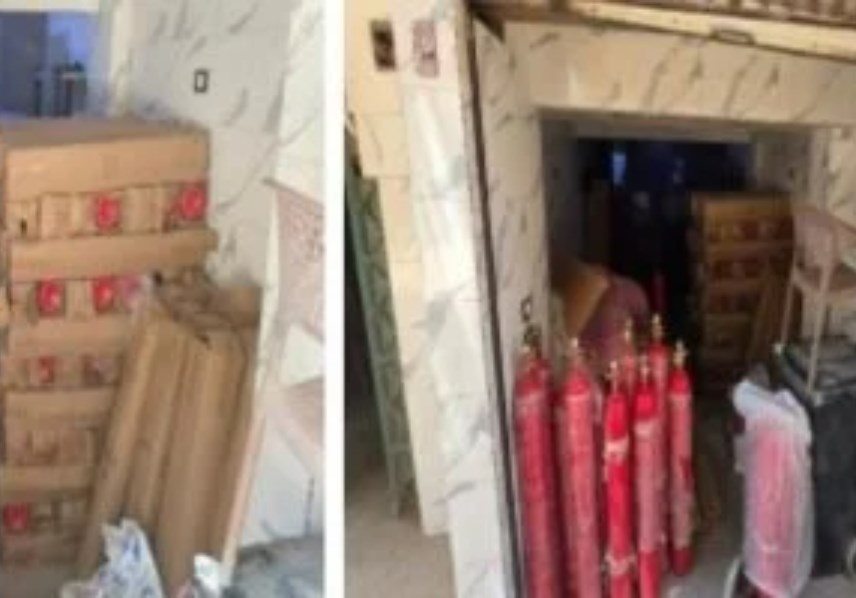 الأمن يداهم مصنعاً لإنتاج "طفايات حريق" مغشوشة