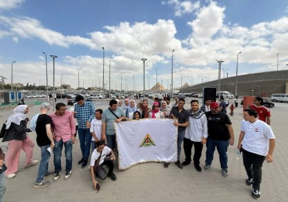 طلاب الهمم من جامعة بنها بالمتحف الكبير 