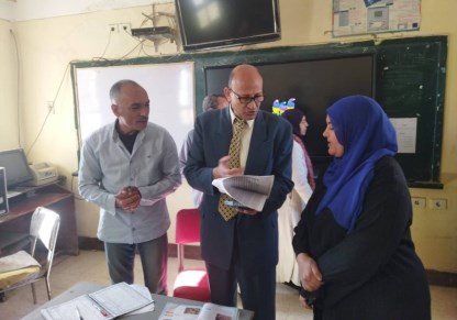 خالد عطا في زيارة لمدرسة زاوية بلتان