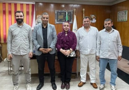 لقاء مع وكيل وزارة الشباب والرياضة بنائبة مجلس الشعب