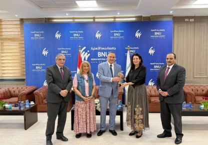 وفد هيئة فولبرايت في ضيافة جامعة بنها الأهلية 