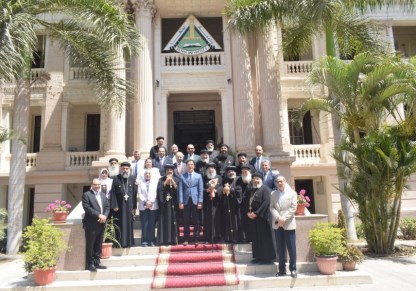 جامعة بنها تستقبل وفد من الكنائس 