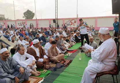 أثناء خطبة العيد بحضور فضيلة الشيخ إبراهيم الهدهد 