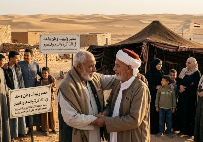 مصر وليبيا حدود على الخريطة ووطن واحد في الذاكرة والدم والمصير