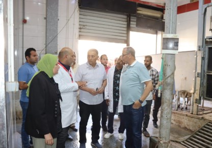 محافظ القليوبية يتفقد مجزر غرب شبرا الخيمة