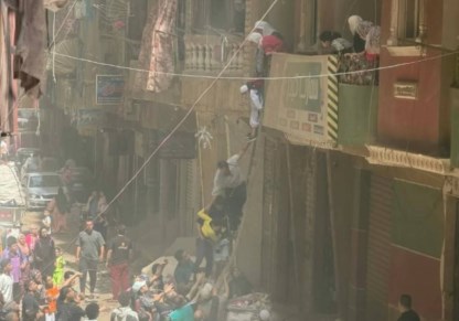 حريق بشقة سكنية فى شبرا الخيمة 