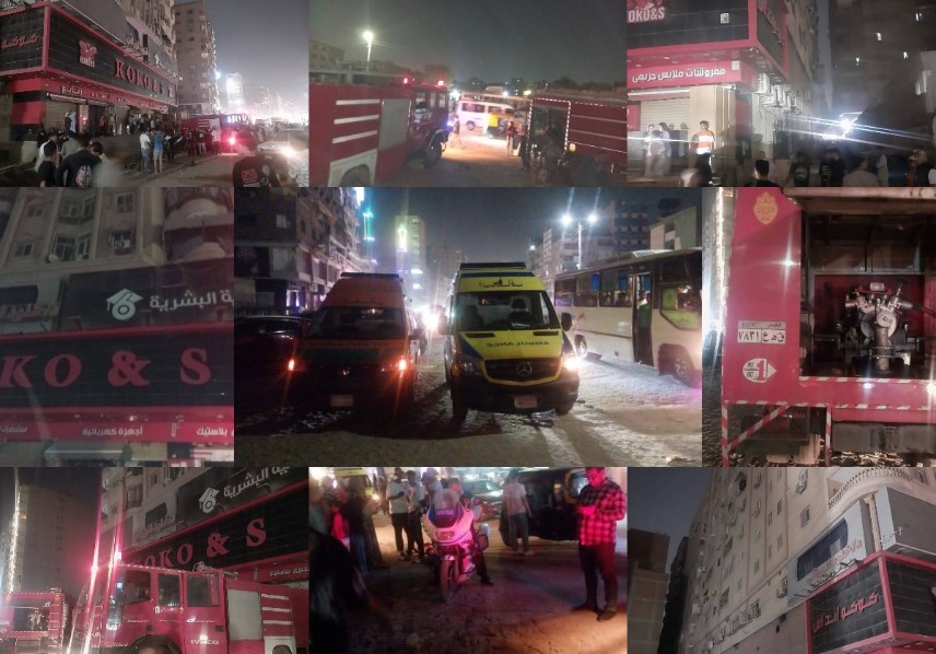 السيطرة على حريق بمتجر شهير بشبرا الخيمة 