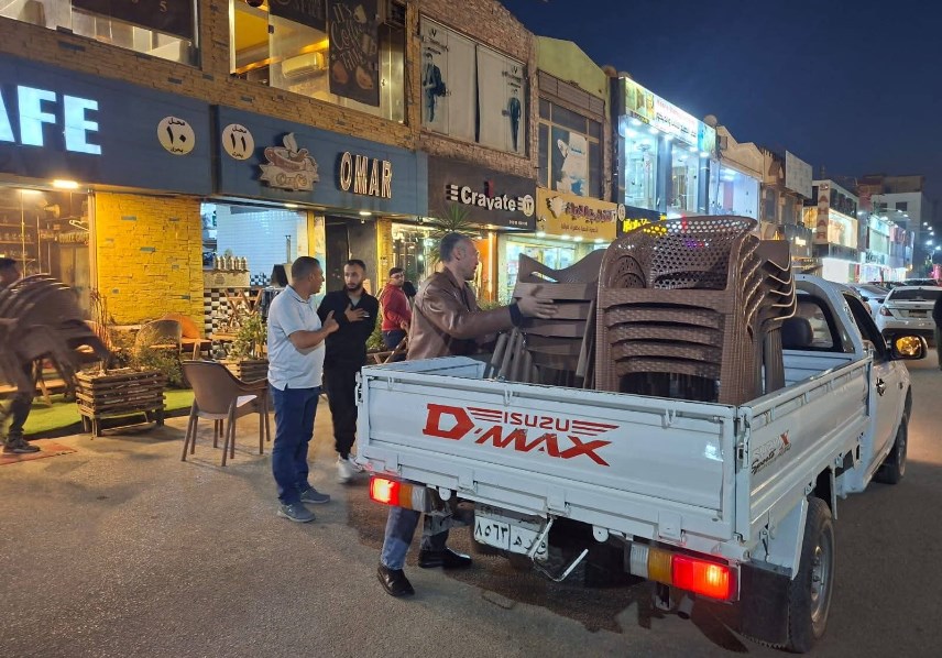إزالة الاشغالات بمدينة بنها 
