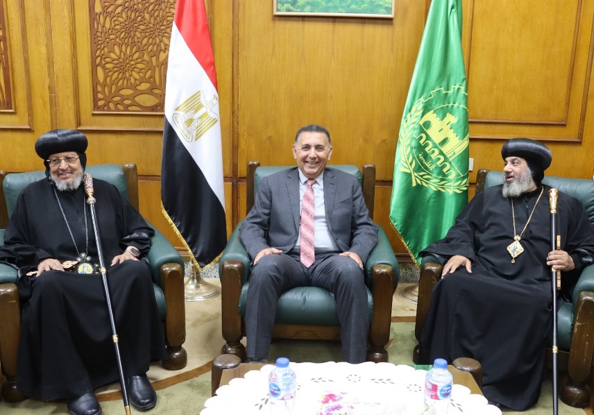 وفد الكنيسة القبطية الأرثوذكسية في ضيافة محافظة القليوبية 
