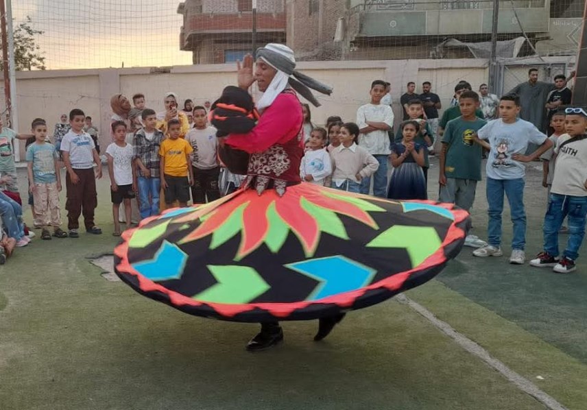 أعمال فنية داخل مراكز الشباب احتفالا بالعيد 