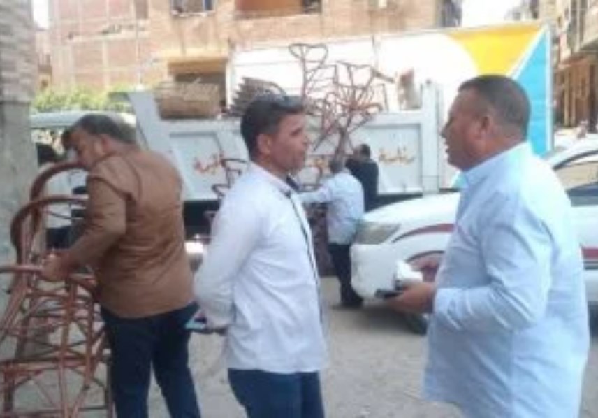 حمله إشغالات بحى شرق شبرا الخيمة