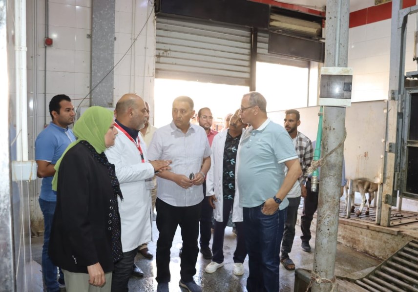 محافظ القليوبية يتفقد مجزر غرب شبرا الخيمة