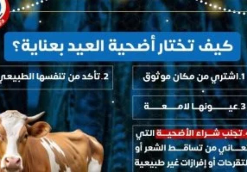 نصائح وزارة الصحة لاختيار أضحية العيد 
