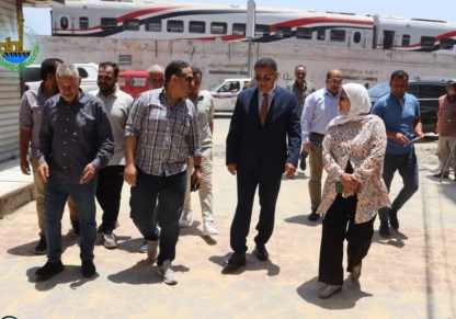 محافظ القليوبية يتابع اعمال تطوير شوارع بنها الداخلية 