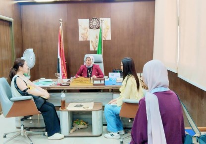 الخبيرة اليابانية في ضيافة مديرية التضامن الاجتماعي 
