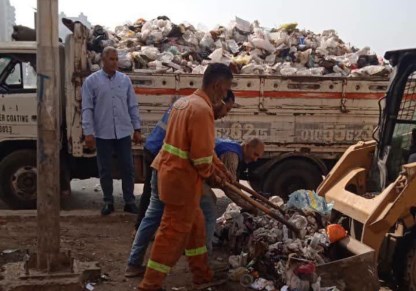 حملات نظافة ببنها أمام مقار لجان الثانوية العامة 
