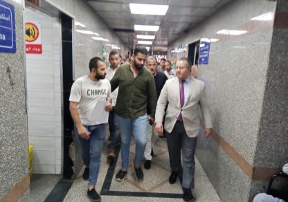 د.عمرو الدخاني يتابع حادث تسرب الرملة 