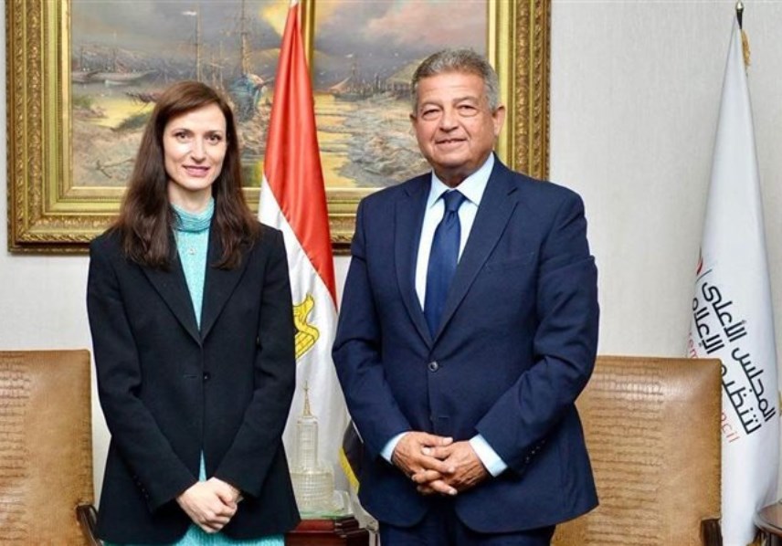 رئيس المجلس الأعلى لتنظيم الإعلام ووفد اليونسكو
