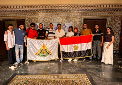 عرض مسرحي لطلاب جامعة بنها في عمان