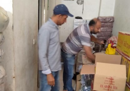 حملة تموينية كبيرة وضبط كميات سلع غير صالحة 