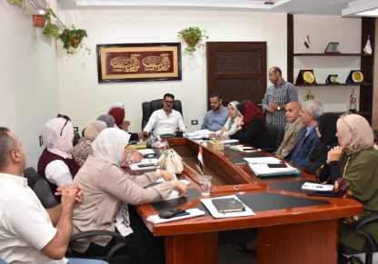 اجتماع شركة مياه الشرب والصرف الصحى بالقليوبية 