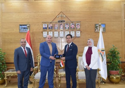 الجيزاوي يستقبل رئيس جامعة الفارابي العراقية 