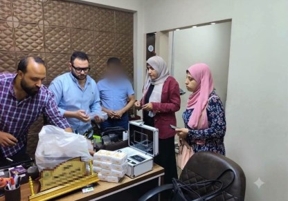 حملة رقابية على مركز تخسيس وهمي 