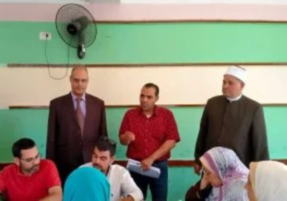 رئيس المنطقة يتابع أعمال التصحيح بالقليوبية