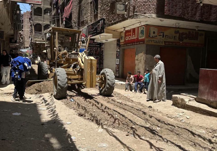 رفع كفاءة الشوارع بمدينة الخصوص 