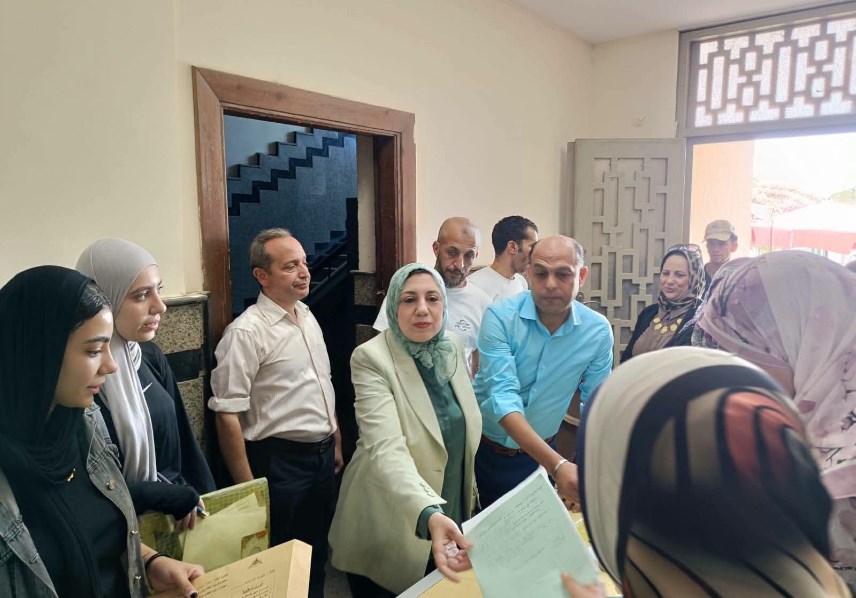 متابعة ميدانية لاختبارات القدرات بجامعة بنها 